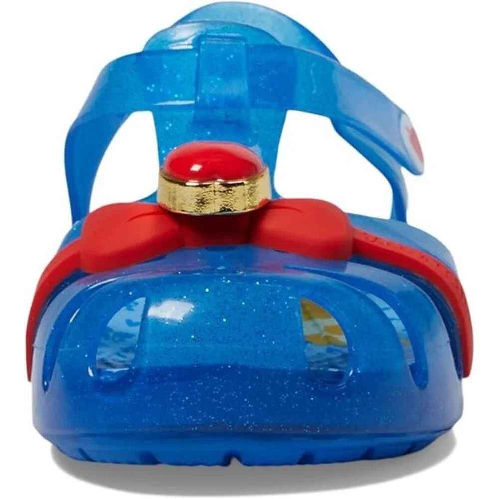 Crocs Snow White Isabella 209677-4JL Sandals Toddler US 4 Blue Red Cutout ZAP526